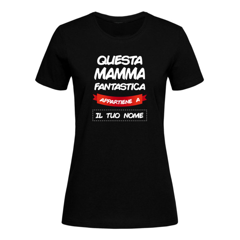 T Shirt Personalizzata Nera